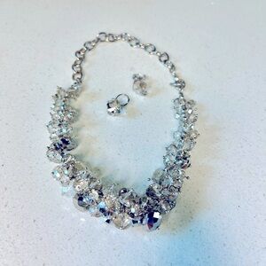 🆕 10” Choker Necklace with matching earrings